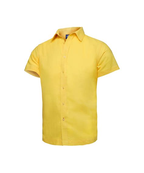 camisa amarilla manga corta mayaguana swimwear