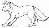 Canine Lineart Weasyl sketch template