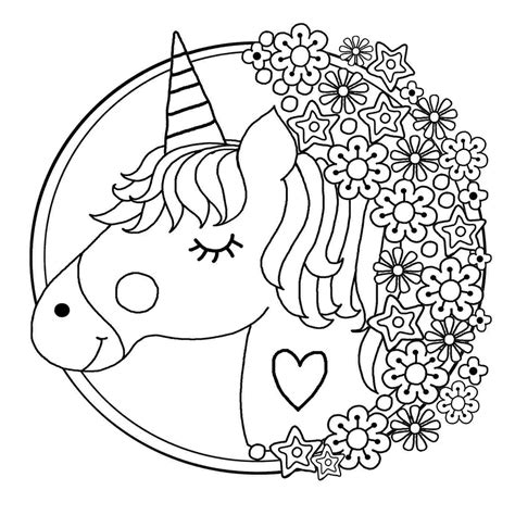 coloring page  printable coloring picture unicorns unicorn coloring home