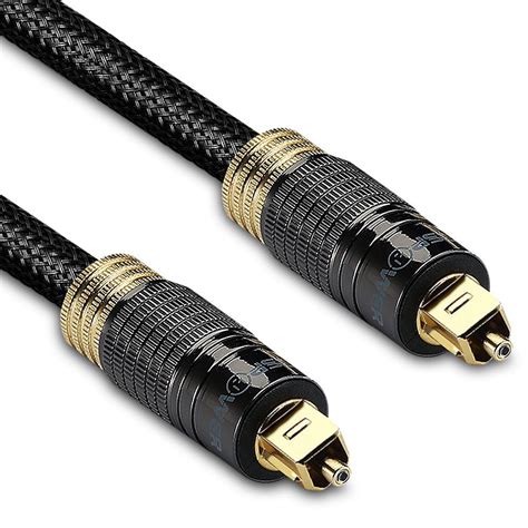 fospower  gold plated toslink digital optical audio cable spdif