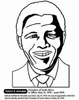 Coloring Mandela Nelson Pages History South Clip President Walker Cj Africa Madam People Crayola Drawing Sheets Books Printable Month Colouring sketch template