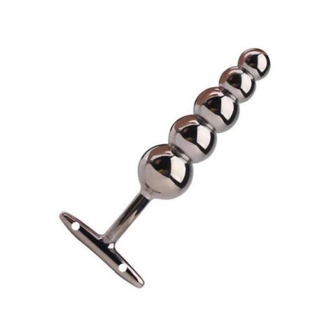 metal anal beads butt plugs anus intruer stainless steel 5