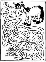 Labyrinthe Cheval Magique Doolhof Maze Coloring Labyrinth Displayimage Cavallo Caballo Laberinto Mazes Labirinto Pferd Affamato Doolhoven Langoor Gratuit Olds Posto sketch template