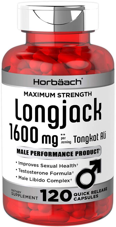 Longjack Tongkat Ali 1600 Mg 120 Capsules Lonolia Root Extract