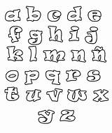Abecedario Colorear Letra Minusculas Moldes Fonts sketch template