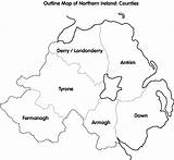 Ireland Counties Map Northern Outline Maps Drawing Blank Cain Ulster Showing Ac Ni Ulst Getdrawings Reproduced sketch template