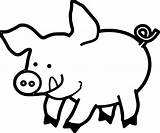 Pig Clipart Face Drawing Coloring Pages Piglet Clip Animals Animal Wecoloringpage Animated Getdrawings Clipground sketch template