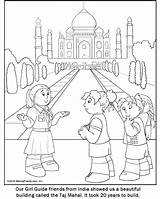 Coloring India Pages Blanket Taj Mahal Ancient Gate Getcolorings Flag Color Print sketch template