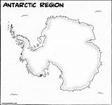Antarctica Blank sketch template
