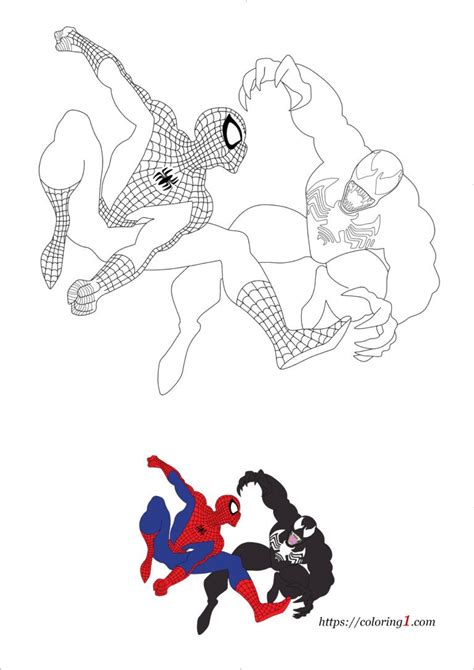 venom  spiderman coloring pages   coloring sheets
