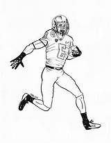 Coloring Pages Football Broncos Oregon Nfl Player Denver Ducks College Players Print Printable Drawing Stencil Tom Brady Back Colouring Bronco sketch template