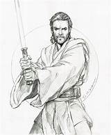 Obi Wan Kenobi Mccaig Iain Jedi Starwars Anakin Comicartfans sketch template