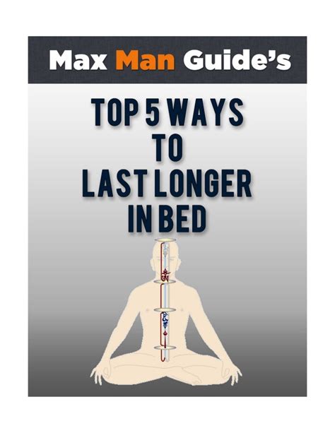 top 5 ways to last longer in bed