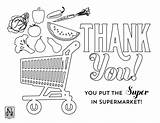 Grocery Supermarket sketch template