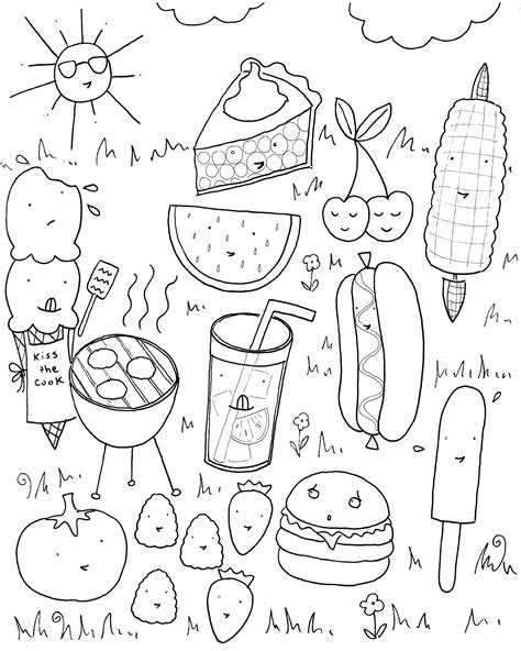 picnic coloring pages  kids beautiful coloring page  mom