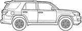 Toyota 4runner Drawing Sketch Bloques Autocad Car Visit Blueprint Automóviles sketch template