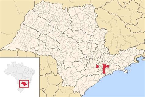 mapa do estado de são paulo destacando se os municípios