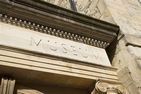museum sign stock image image  building text english
