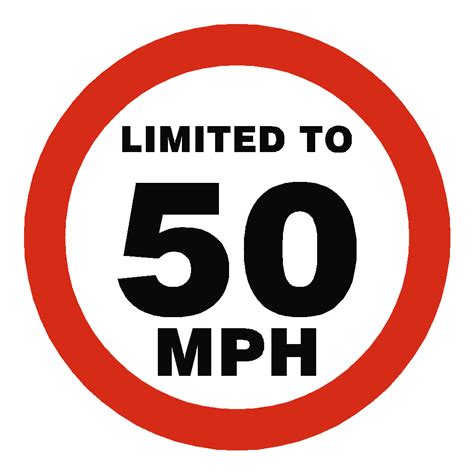 mph speed limit sticker safety labelcouk
