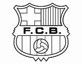 Barcelona Coloring Crest Colorear Coloringcrew Soccer sketch template