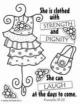 Dignity Strength Just Journaling sketch template