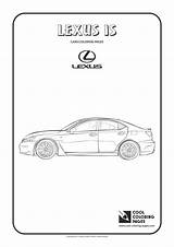 Coloring Lexus Lfa sketch template
