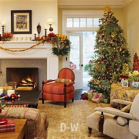 wohnzimmer weihnachtlich dekorieren  ideen christmas living rooms