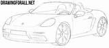 Boxster 911 Carro Drawingforall Ayvazyan Stepan sketch template
