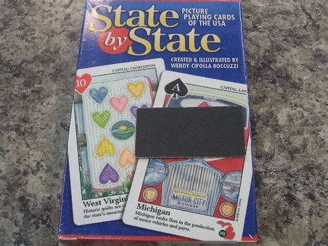 state  state picture playing cards   usa  ebay