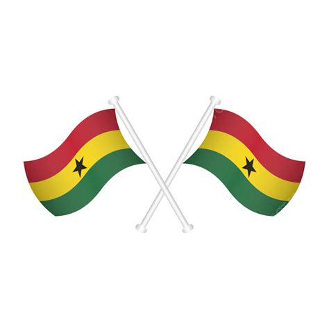 ghana flag png vector psd  clipart  transparent background