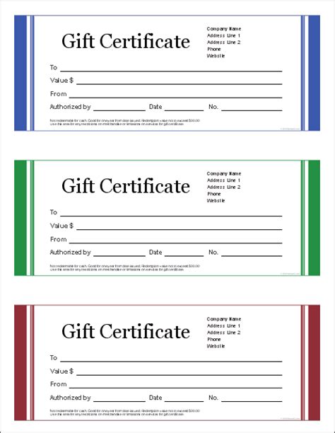 gift certificate template  calendar template site