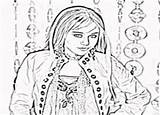 Miley Cyrus Coloring Pages Montana Hannah sketch template