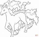 Pokemon Rapidash Coloring Pages Printable Ponyta Sylveon Print Para Lineart Lilly Gerbil Info Halloween Horse Unicorn Supercoloring Colorir Color Colouring sketch template