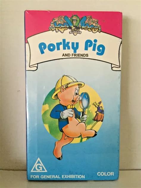 porky pig friends cartoon classics brand  sealed rare vhs
