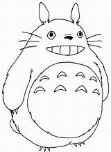 Totoro Neighbor Ghibli Kawaii Colouring Voisin Coloriages Vecino Estudio Library Frais Kids Postale sketch template