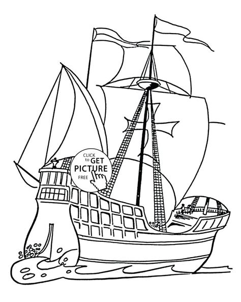 mayflower coloring pages  getcoloringscom  printable