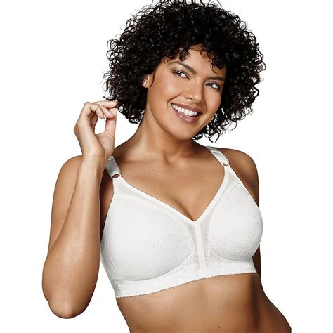 playtex playtex 18 hour lace wirefree bra color white size 50c