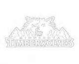 Coloring Nba Pages Timberwolves Logo Minnesota Sport sketch template