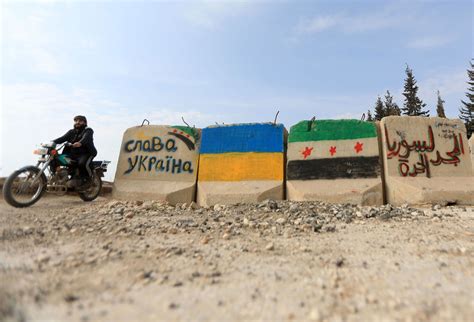syrians show support for ukraine after russia invasion time