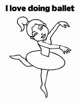 Coloring Ballet Pages Doing Ballerina Fifth Position Tutu Coloringsky sketch template