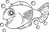 Coloring Fish Cartoon Sheet Much Wecoloringpage sketch template