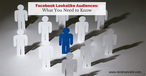 facebook lookalike audiences      andrea vahl