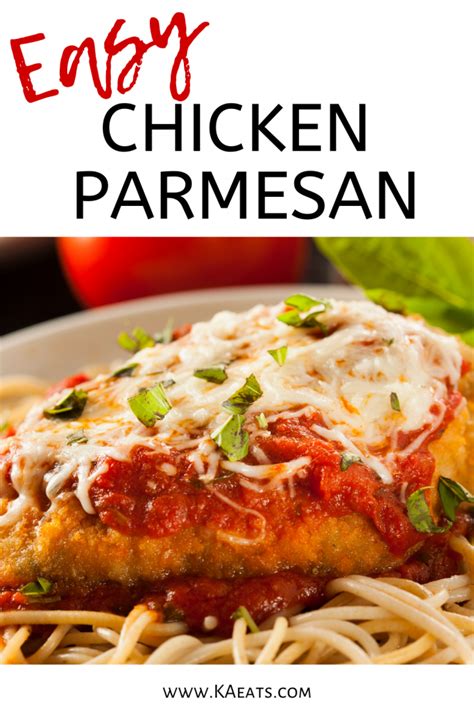 easy chicken parmesan recipe ka eats recipe   chicken