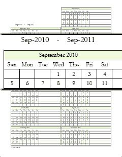 printable school calendars   months