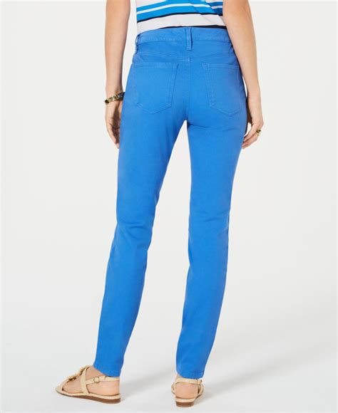 charter club bristol skinny ankle jeans created  macys  blue save  lyst