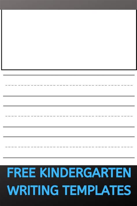 lined kindergarten paper templates