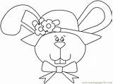 Easter Coloring Pages Bunny Face Library Clipart Kids sketch template