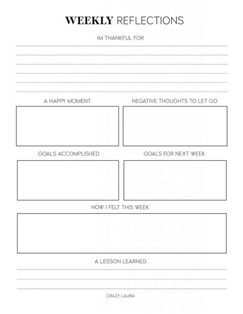 reflection printables    layouts crazy laura