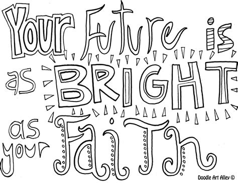 faith coloring pages religious doodles