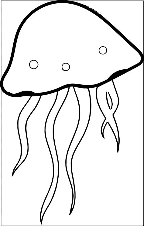 jellyfish clip art image   jellyfish coloring page wecoloringpagecom